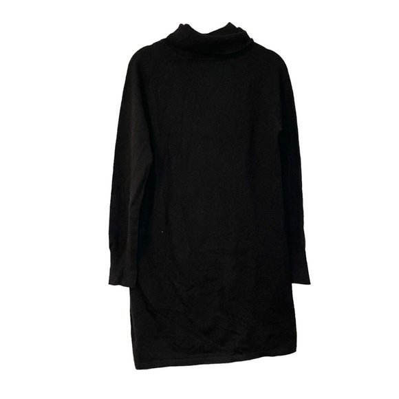 Quince Mongolian Cashmere Turtleneck Sweater Dress Tunic Black Size S NWOT - Picture 3 of 5